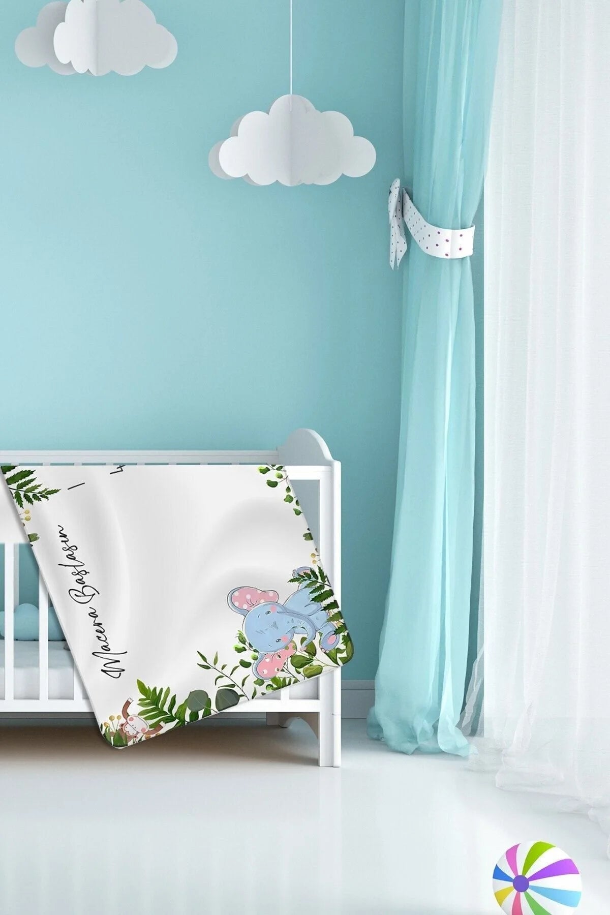 Bebek Hediyelik Aylık Anı Battaniyesi (150x100cm), Anı Kartları, Bebek Önlük, Yeni Doğan Hediye