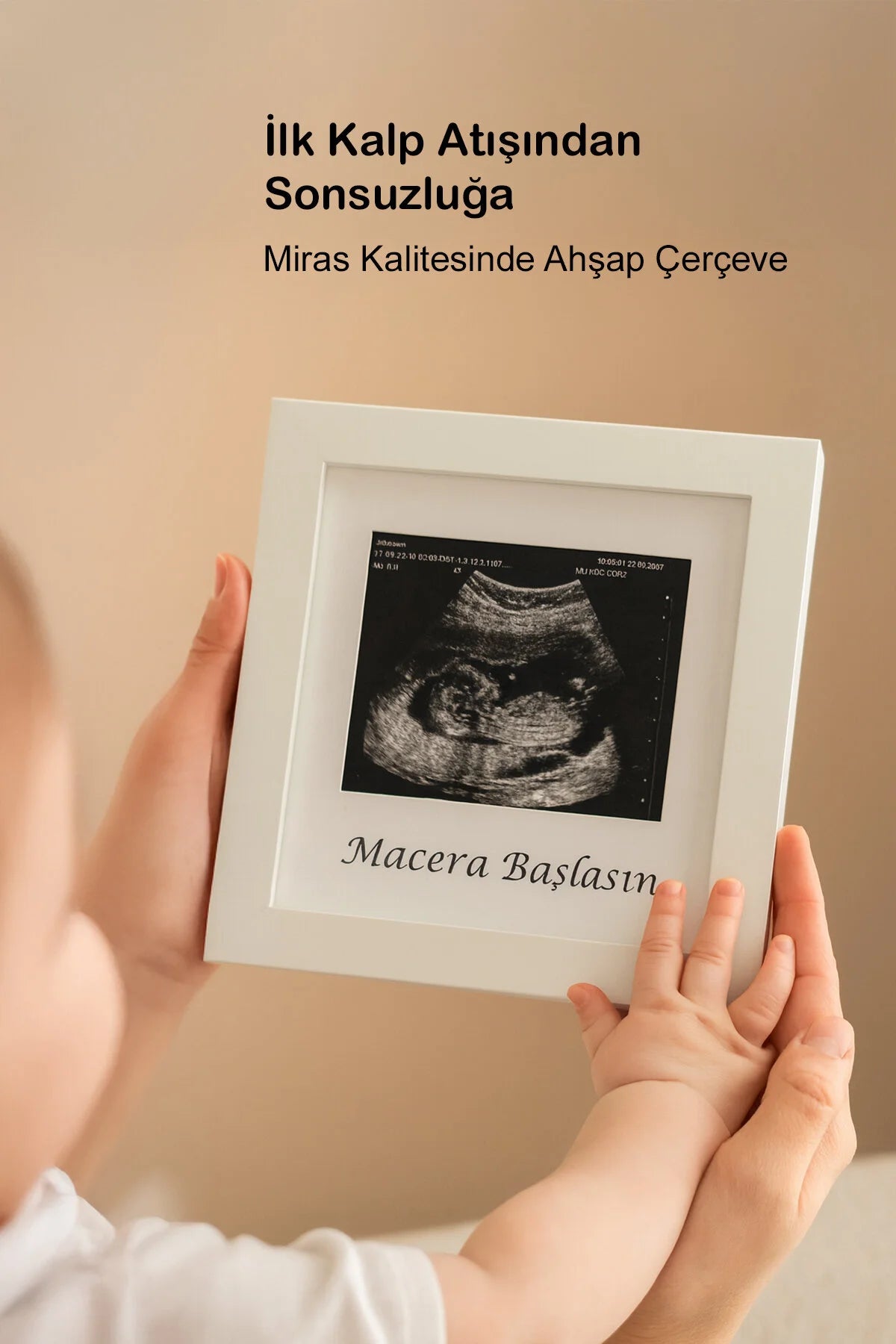 Bebek Ultrason Fotoğraf Anı Çerçevesi, Yenidoğan İlk Fotoğrafım Resim Hatırası, Baby Shower