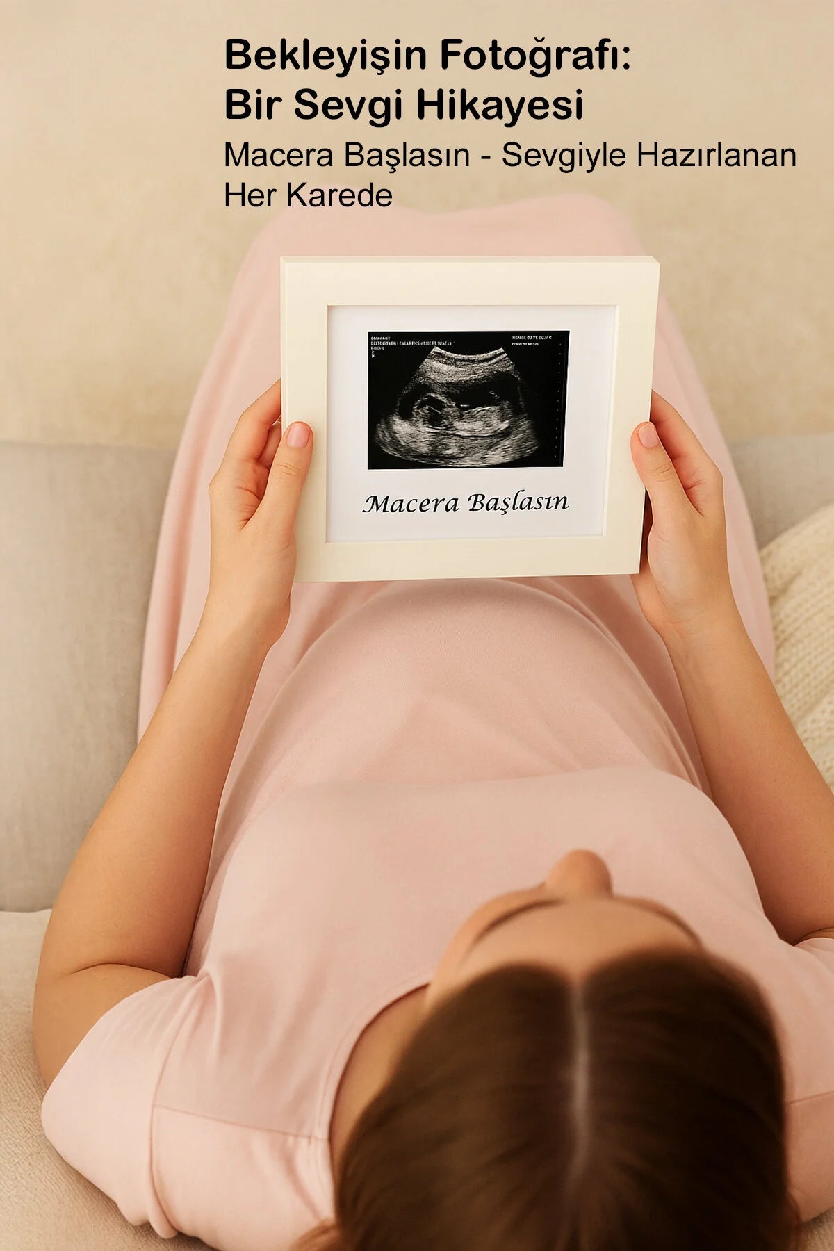 Bebek Ultrason Fotoğraf Anı Çerçevesi, Yenidoğan İlk Fotoğrafım Resim Hatırası, Baby Shower